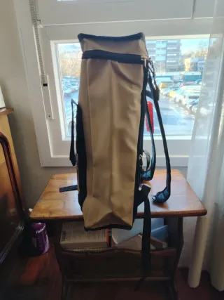 Mochila The North Face impermeable beige