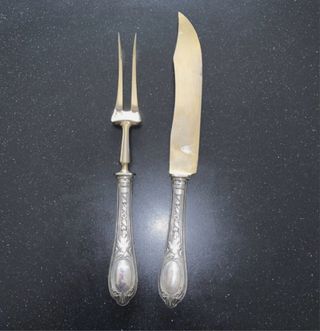 Elegante Set Trinchante Plata 800