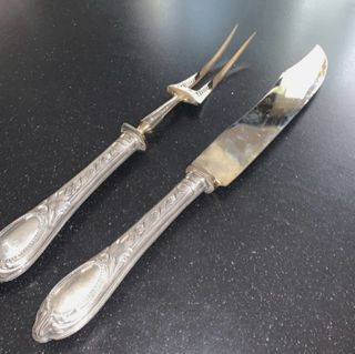 Elegante Set Trinchante Plata 800