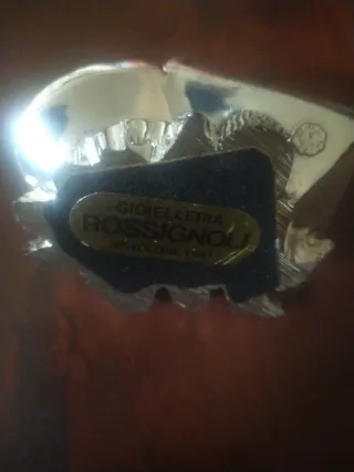 Soprammobile Argentato Natalizio Vintage