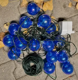 Palline luminose di Natale, set da 15