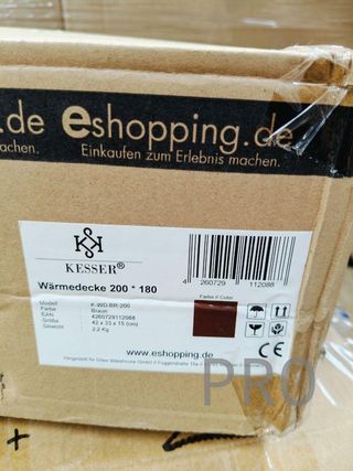 Manta eléctrica marrón 9 niveles de calor - KESSER