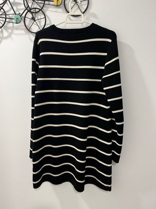 Vestido de punto Zara rayas M