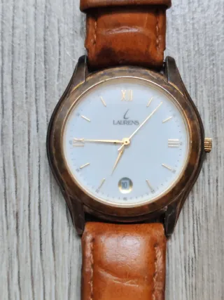 Orologio Lorenz Uomo Pelle Marrone Oro