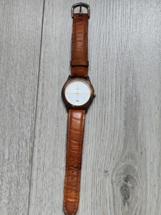 Orologio Lorenz Uomo Pelle Marrone Oro