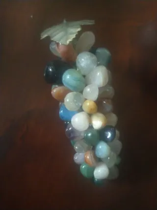 Grappolo Uva Pietre Semipreziose Vintage