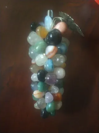 Grappolo Uva Pietre Semipreziose Vintage