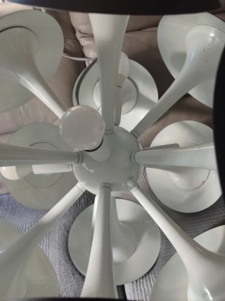 Lámpara Sputnik Negra y Blanca