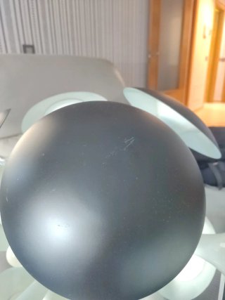 Lámpara Sputnik Negra y Blanca