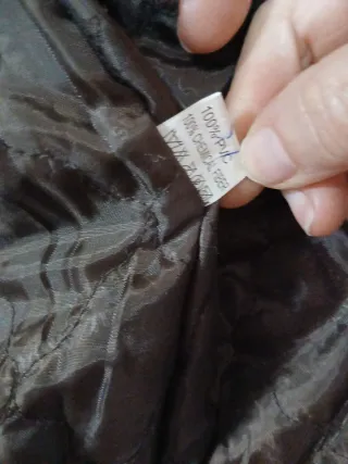 Chaqueta polipiel marrón