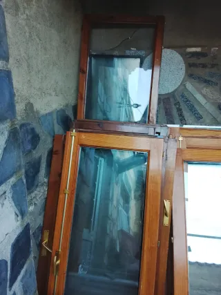Ventanas de madera con cristal