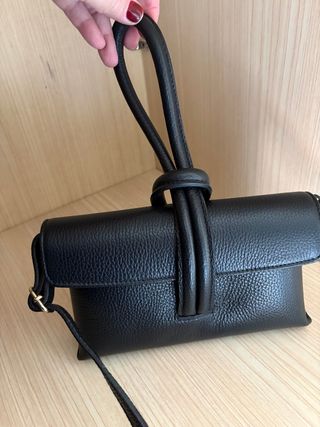 Bolso italiano piel negro