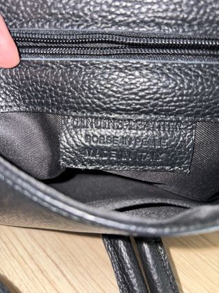 Bolso italiano piel negro