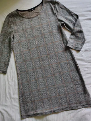 Vestido estampado de cuadros