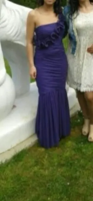 Vestido fiesta morado S