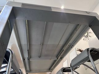 Mesa Comedor Extensible Gris y Blanca