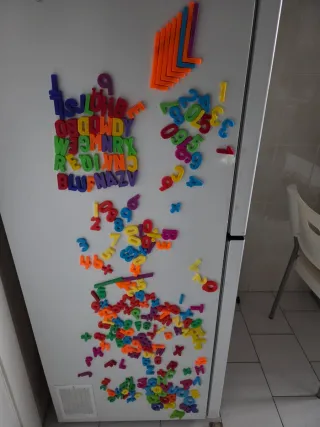 Letras y Números Magnéticos para Nevera