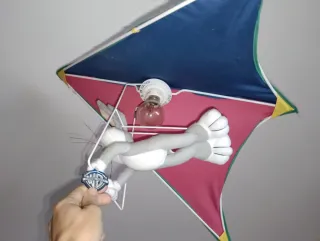 Lámpara techo Bugs Bunny Ala Delta Rosa fuert&azul