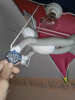 Lámpara techo Bugs Bunny Ala Delta Rosa fuert&azul