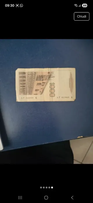 Lote 2 Banconote Lire Italiane 1000 e 50