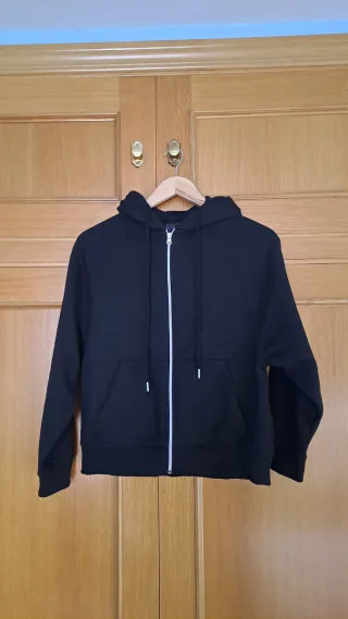 Sudadera Lefties Negra Cremallera