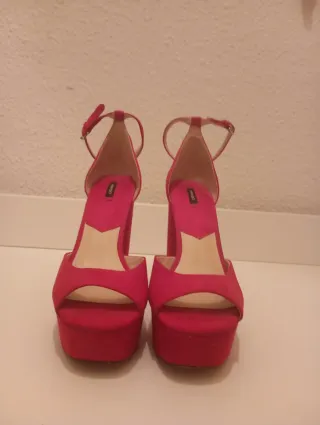 Sandalias Mango Rojas Talla 40