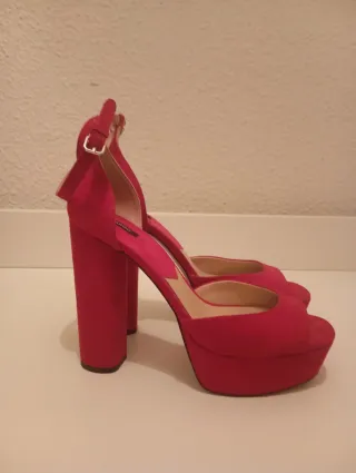 Sandalias Mango Rojas Talla 40