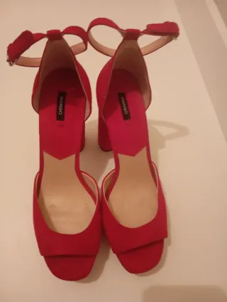 Sandalias Mango Rojas Talla 40