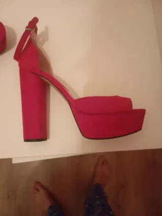 Sandalias Mango Rojas Talla 40