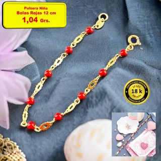 Pulsera Niño y Niña Oro 18 Kilates