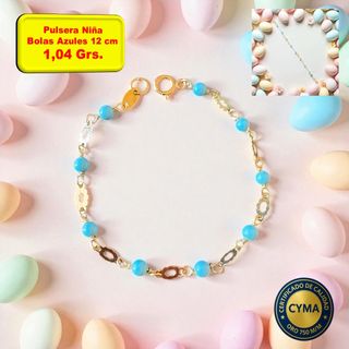 Pulsera Niño y Niña Oro 18 Kilates