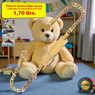 Pulsera Niño y Niña Oro 18 Kilates