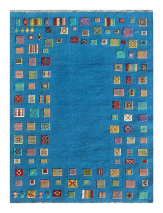 Tappeto Kilim Lana Reversibile 184x129 cm