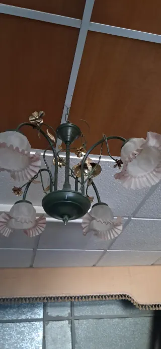 Lámparas antiguas de araña