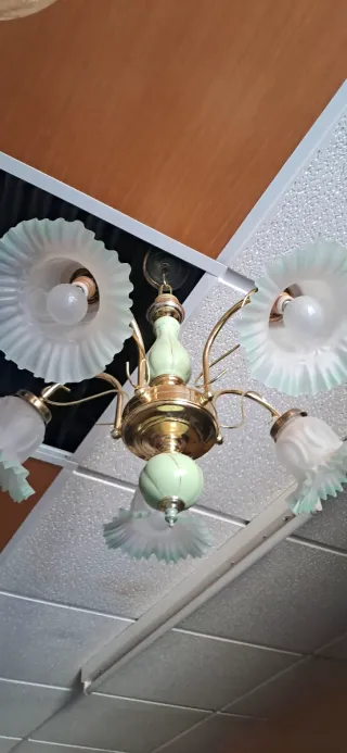 Lámparas antiguas de araña