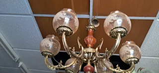 Lámparas antiguas de araña