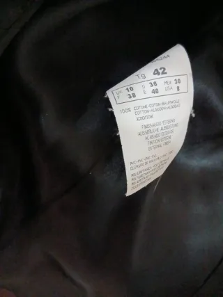 Chaqueta polipiel marrón