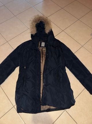 Piumino Yes Zee con cappuccio blu