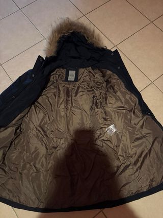 Piumino Yes Zee con cappuccio blu