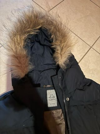 Piumino Yes Zee con cappuccio blu