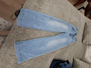 Vaqueros anchos azules