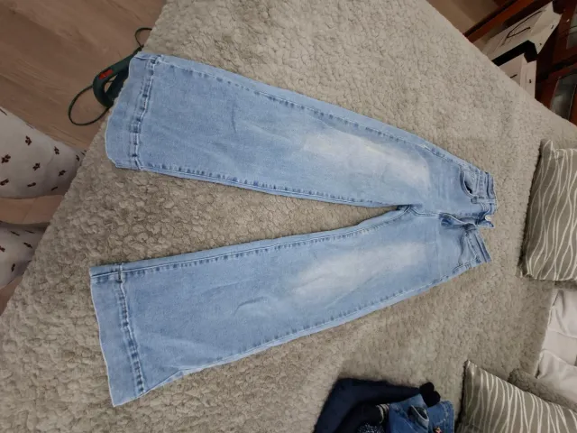 Vaqueros anchos azules