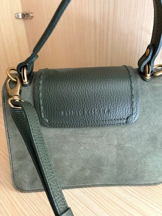 Bolso italiano piel verde