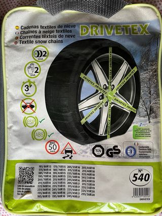 4 Cadenas Nieve Textiles Drivetex N540 Nuevas