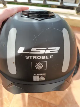 Casco Moto Modular LS2 Negro