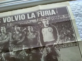 Póster Selección Española Fútbol 1983