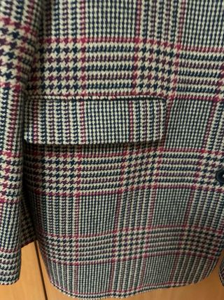 Abrigo cuadros Zara