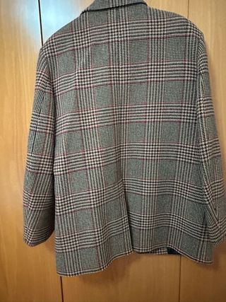 Abrigo cuadros Zara