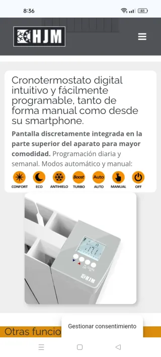 Emisor HJM Térmico Cerámico Wifi