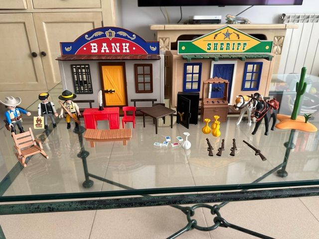 Playmobil Oeste: Banco y Sheriff